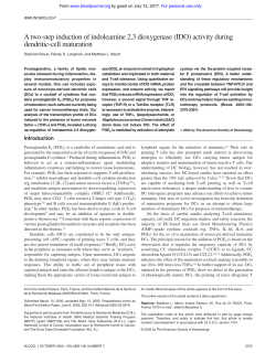 A two-step induction of indoleamine 2,3