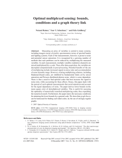 Optimal multiplexed sensing: bounds, conditions and a graph theory