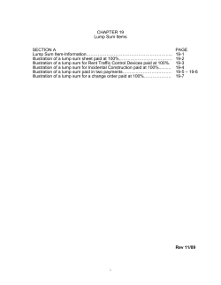 DOCUMENTATION REQUIREMENT