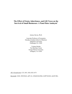 The Estate Tax - Antony Davies