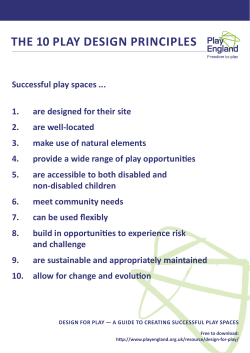 the 10 play design principles