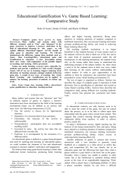 Educational Gamification Vs. Game Based Learning