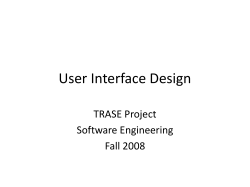 User Interface Design