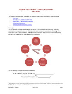 Outcomes - New Jersey City University