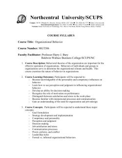 course syllabus - Baldwin Wallace University