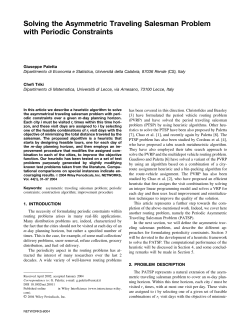Solving the asymmetric traveling salesman problem with periodic