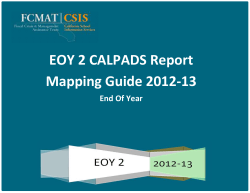EOY 2 Mapping Guides