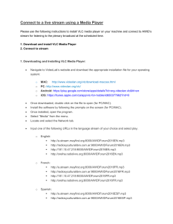 Connect to a live stream using a Media Player