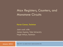 Max registers and counters in polylogarithmic time
