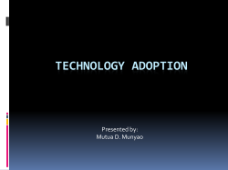 Technology Adoption - Amazon Web Services
