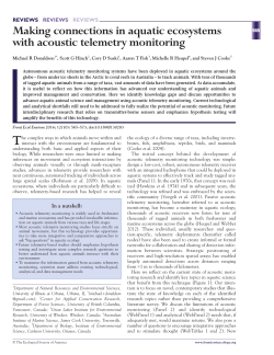 Making connections in aquatic ecosystems with acoustic telemetry