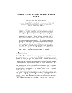 Multi-agent heterogeneous intrusion detection system