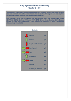 Agents digest Q2 2011 - the City of London Corporation