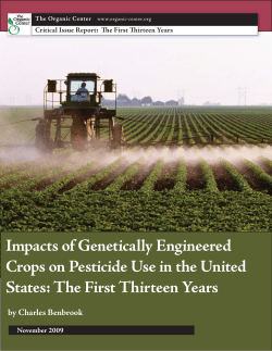 Impacts of Genetically Engineered Crops on Pesticide Use in the