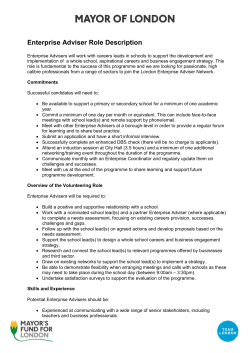 Enterprise Adviser Role Description