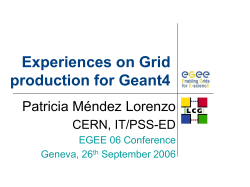 Geant4-EGEEConference2006-Geneva
