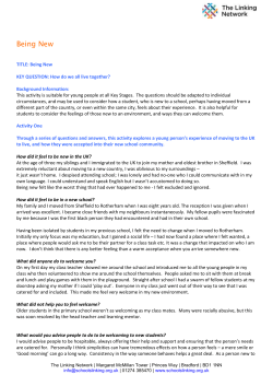 Being New - The Linking Network