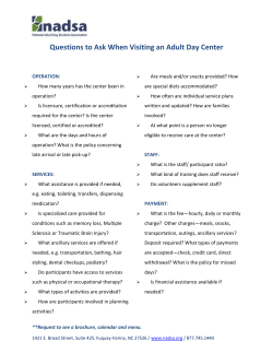 Questions to Ask When Visiting an Adult Day Center