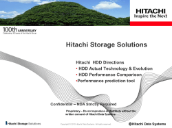 Hitachi Storage Solutions