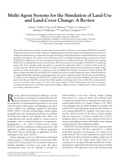 Multi-Agent Systems for the Simulation of Land-Use and Land