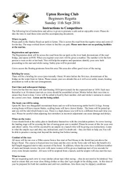 Instructions to competitors 2016