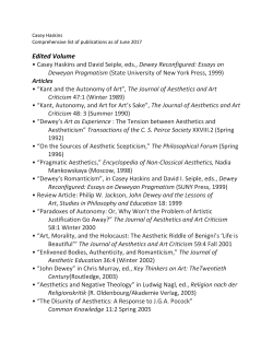 The Journal of Aesthetics and Art Criticism Fall 2016