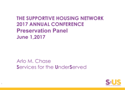 Arlo Monell Chase - Supportive Housing Network of New York
