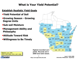 PowerPoint - Wisconsin Corn Agronomy