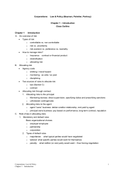 Chapter Outline