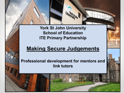 Meeting the standards at an `outstanding`