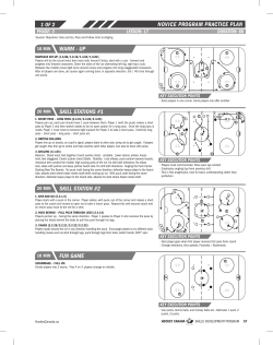 Novice program pracTice pLaN warm