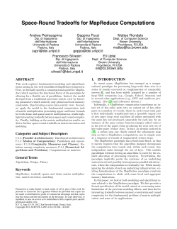 Space-Round Tradeoffs for MapReduce