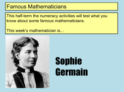 "Germain" - Mrs Howard`s Numeracy Network