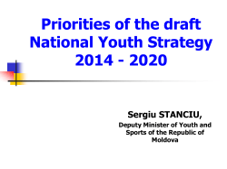 Priorities of the draft National Youth Strategy 2014