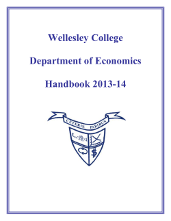 IR-Economics major - Wellesley College