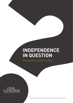 Independence In questIon