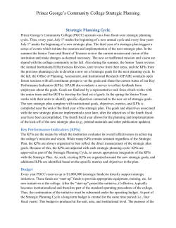 Strategic Planning Cycle