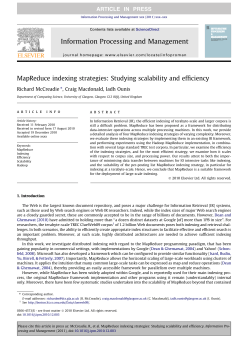 MapReduce indexing strategies