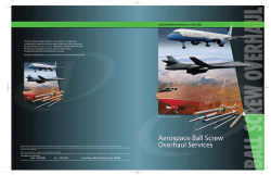 Aerospace Ball Screws Overhaul Services