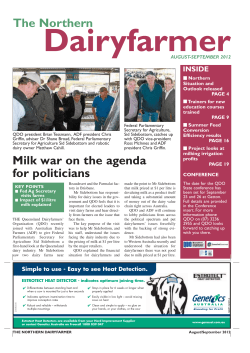 The Northern Milk war on the agenda for politicians