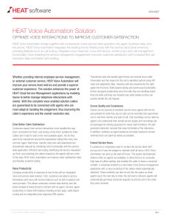 HEAT Voice Automation Solution