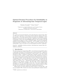 Optimal Decision Procedures for Satisfiability in Fragments of