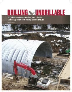 M. Johnston Construction, Ltd. always comes up with something to