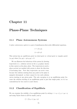 Chapter 11 Phase-Plane Techniques
