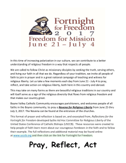 Fortnight for Freedom Novena 2017