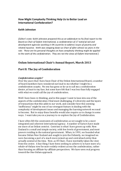 Oxfam International Chair`s Annual Report, March 2013 Part II