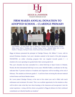 FIRM MAKES ANNUAL DONATION TO ADOPTED SCHOOL