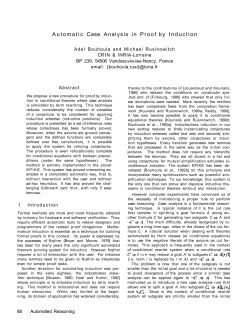 Automatic Case Analysis in Proof by Induction