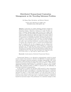 Distributed Transactional Contention Management as the Traveling