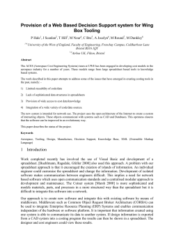 Template for the Preparation of an Electronic Manuscript for ICE 2001